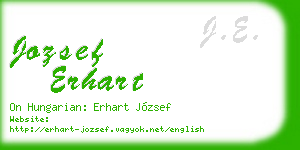 jozsef erhart business card